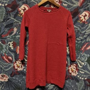 Ruby red J. Jill sweater dress